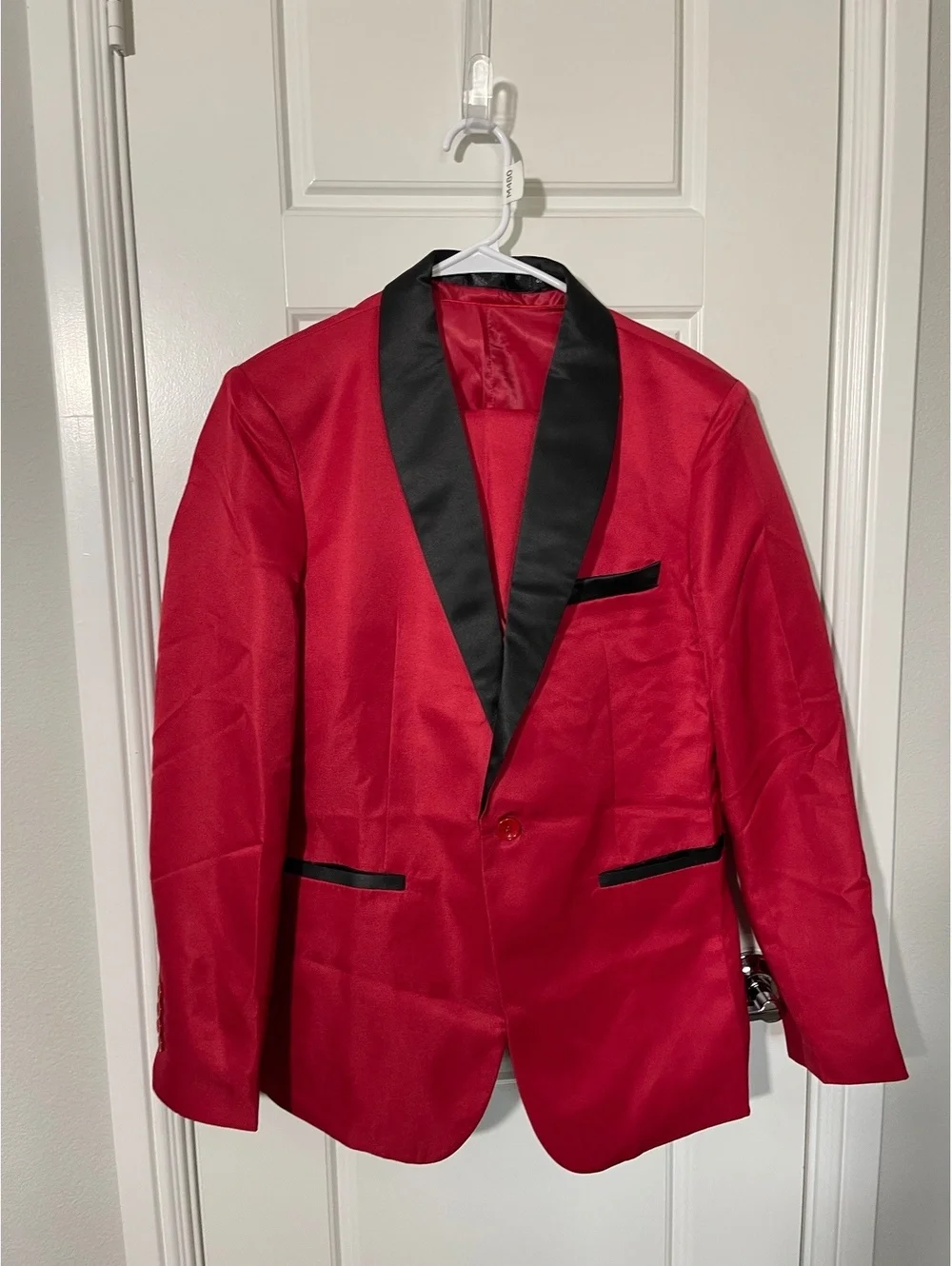 Suits for Men Size SM Red Lightweight 3 Pieces Shawl Lapel M480